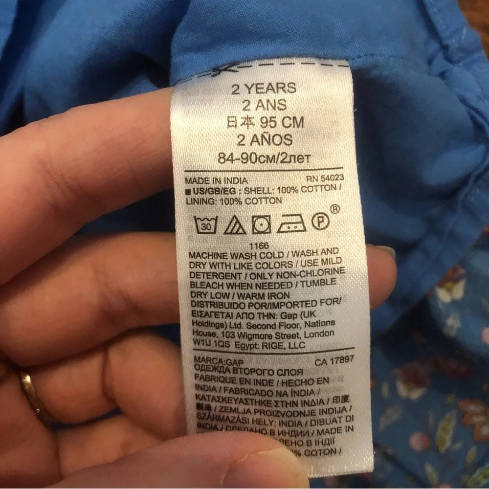 Gap Floral Summer Dress 2 Years - Picture 6 of 6